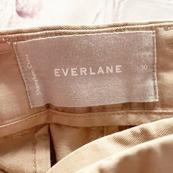 Everlane Women's Khaki Tan 7" Cotton Blend Shorts 30 Preppy Classic Outdoor - Picture 7 of 8